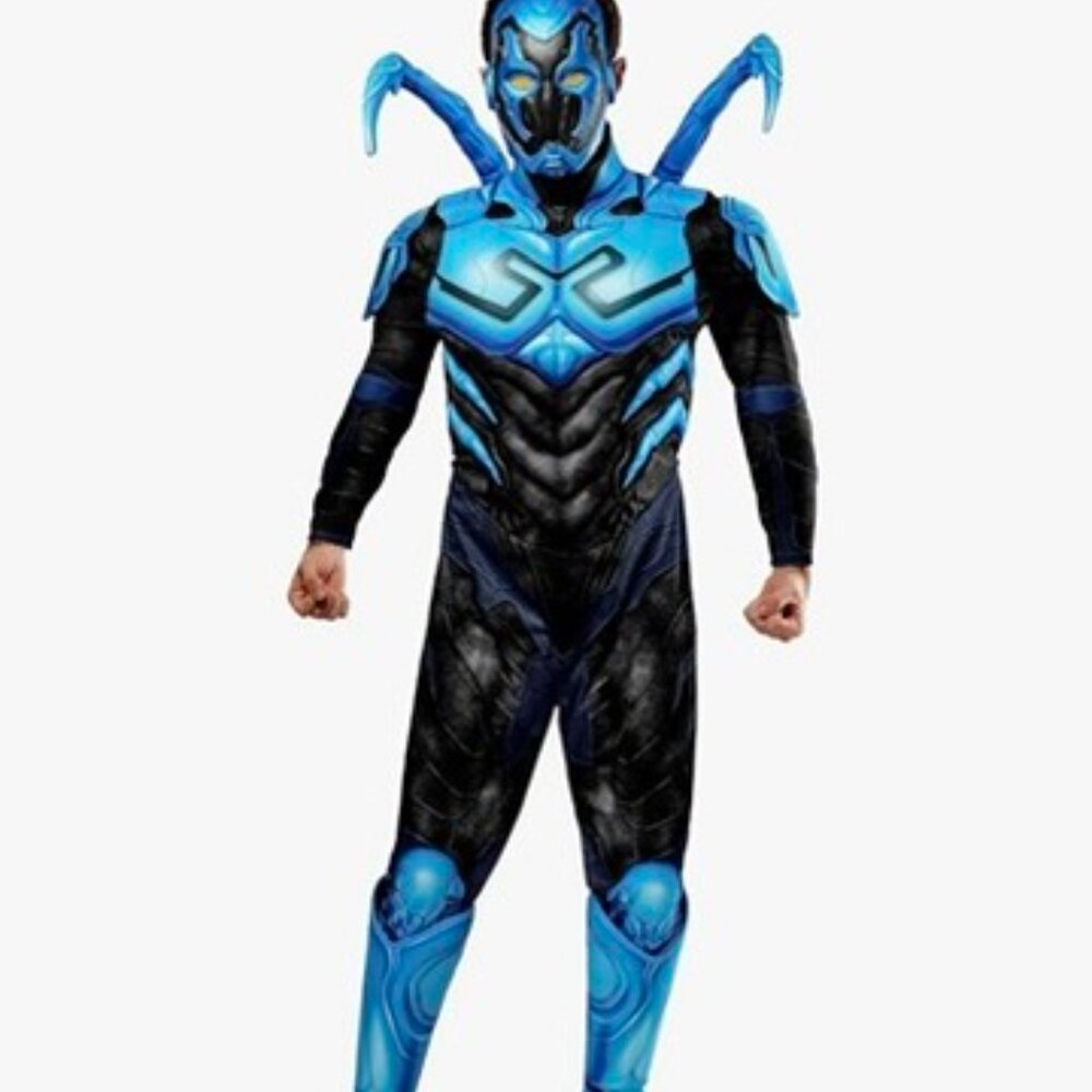 Halloween DC Blue Beetle Adult Size Medium Costume with Mask